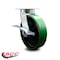 Service Caster 8 Inch Kingpinless Green Poly on Steel Wheel Swivel Caster with Brake SCC SCC-KP30S820-PUR-GB-SLB - alternate 2